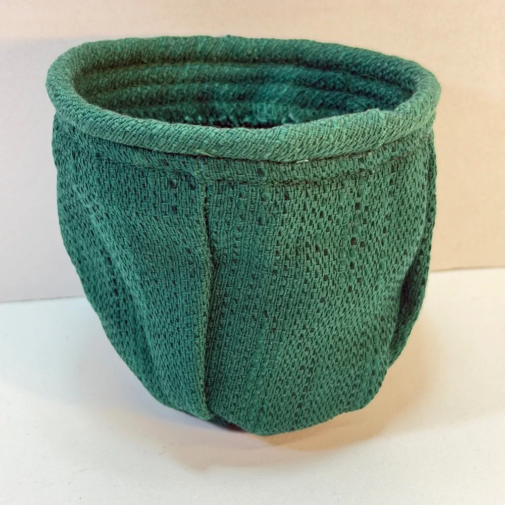 Longaberger Little Elf Basket Liner Ivy Green Woven Replacement Christmas